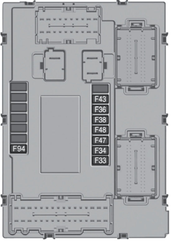 Jeep Renegade (2015-2018): Diagrama de fusíveis