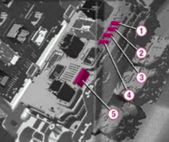 Peugeot 407 (2004-2005): Diagrama de fusíveis