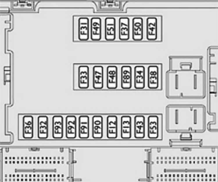 Citroën Jumper (2011-2012): Diagrama de fusíveis